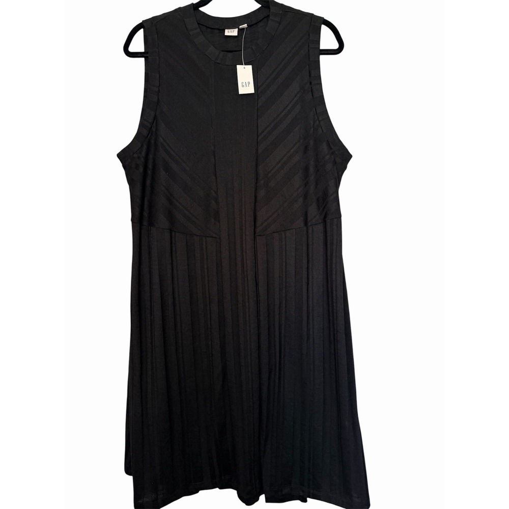 Gap Dress Black Sleeveless Lined Shift Dress Size XXL Round Neck NWT